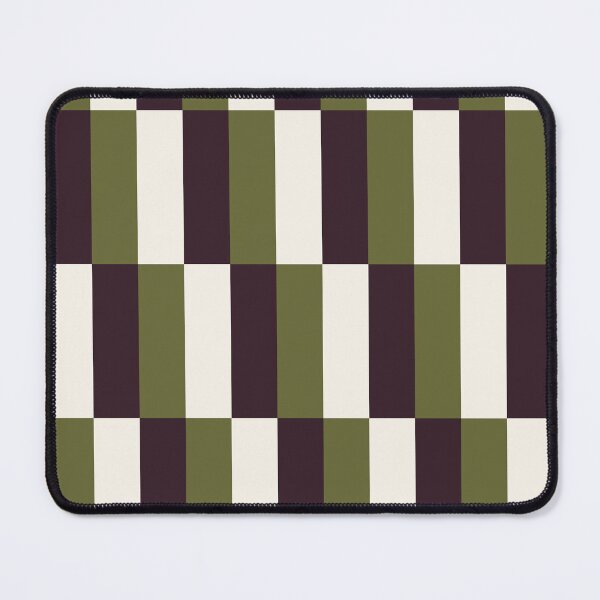 Item preview, Minimal Geometric Rectangles Lines 17 | Stripe Grid Olive Plum Cream designed and sold by MarleneCanto.