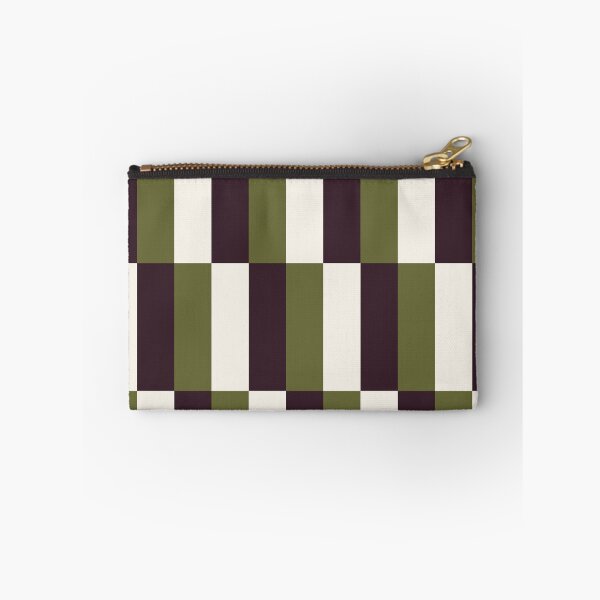 Item preview, Minimal Geometric Rectangles Lines 17 | Stripe Grid Olive Plum Cream designed and sold by MarleneCanto.