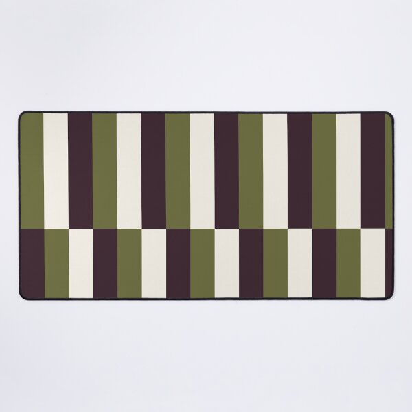 Item preview, Minimal Geometric Rectangles Lines 17 | Stripe Grid Olive Plum Cream designed and sold by MarleneCanto.