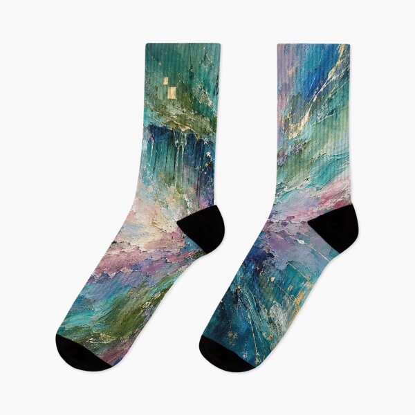 Item preview, Celestial Resonance - Emerald Green Teal Gold Abstract Art designed and sold by Joey Santiago.