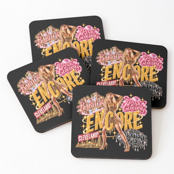 Item preview, TLOAS TaylorShowgirl Encore Edition Sticker  Babylon Pink Clouding Cleveland – Gold Glitter Encore Era Design designed and sold by taylorvinyls.