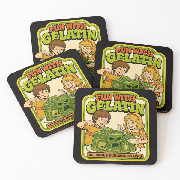 Item preview, Fun With Gelatin Cube Retro 70s DND Monster Dark Humor designed and sold by Dice_Goblin_Studio.