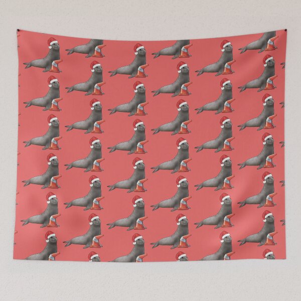 Item preview, Xmas Neil the Seal vandalism designed and sold by Meowmaddie.