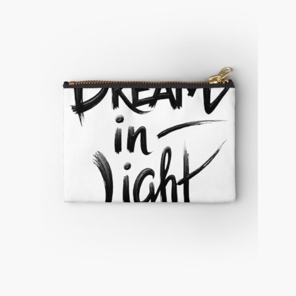 Item preview, DREAM IN LIGHT Black Ink Hand Lettering Design designed and sold by Qubivibe.