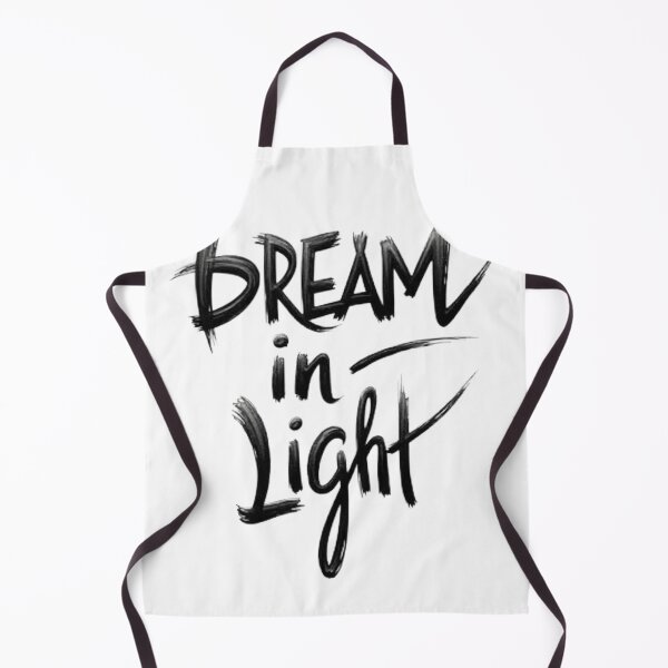 Item preview, DREAM IN LIGHT Black Ink Hand Lettering Design designed and sold by Qubivibe.