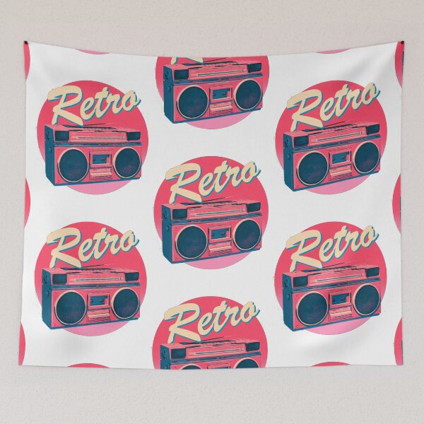 Item preview, Retro Boombox – 80s Vintage Mixtape Throwback Pop Culture designed and sold by Ignorant-Artist.