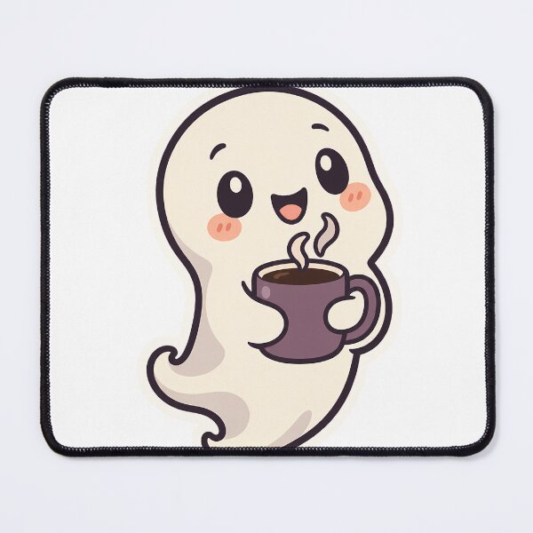 Item preview, Cute Ghost Spooky Until My First Morning Coffee designed and sold by OuqCreations.