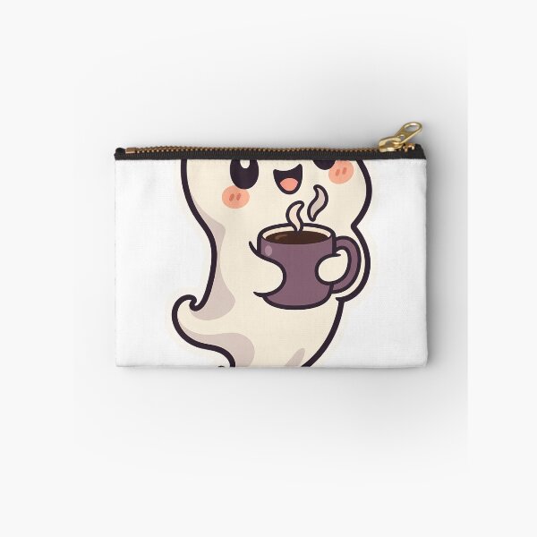 Item preview, Cute Ghost Spooky Until My First Morning Coffee designed and sold by OuqCreations.
