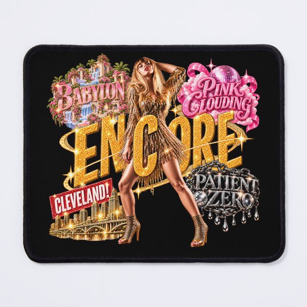 Item preview, TLOAS Showgirl Encore Edition Sticker  Babylon Pink Clouding Cleveland – Gold Glitter Encore Era Design designed and sold by taylorvinyls.