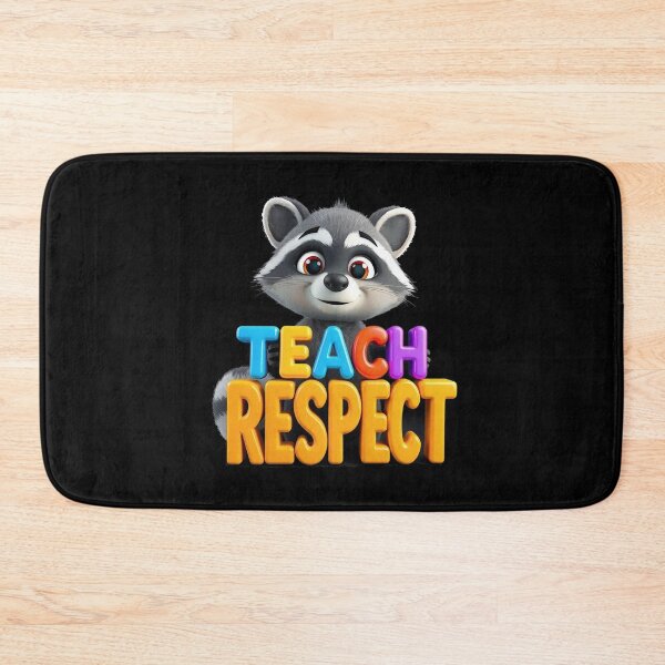 Item preview, Teach Respect - cartoon raccoon designed and sold by Stefrait-7.