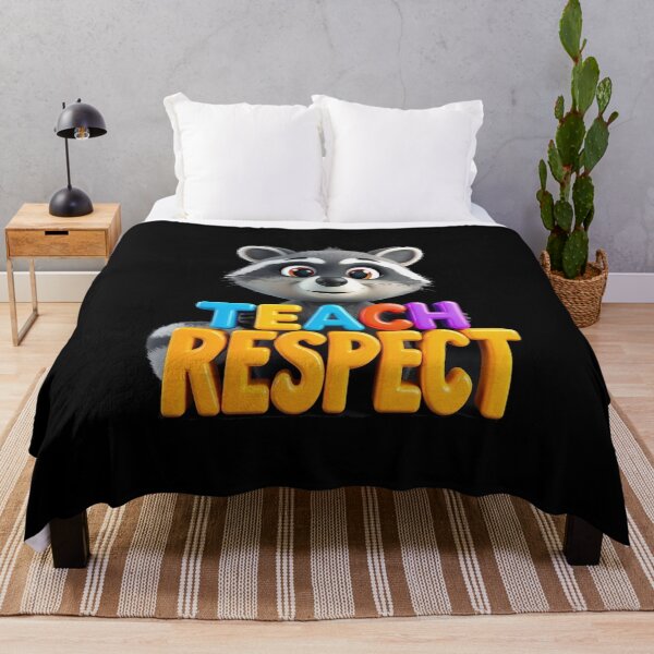 Item preview, Teach Respect - cartoon raccoon designed and sold by Stefrait-7.