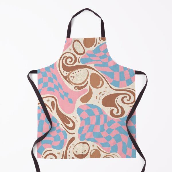 Item preview, Groovy Wavy Checkerboard Pattern in Pink and Blue designed and sold by PunchDrop.