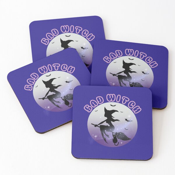 Item preview, Bad Witch Flying Broom Black Cat Halloween designed and sold by Canislupus80.