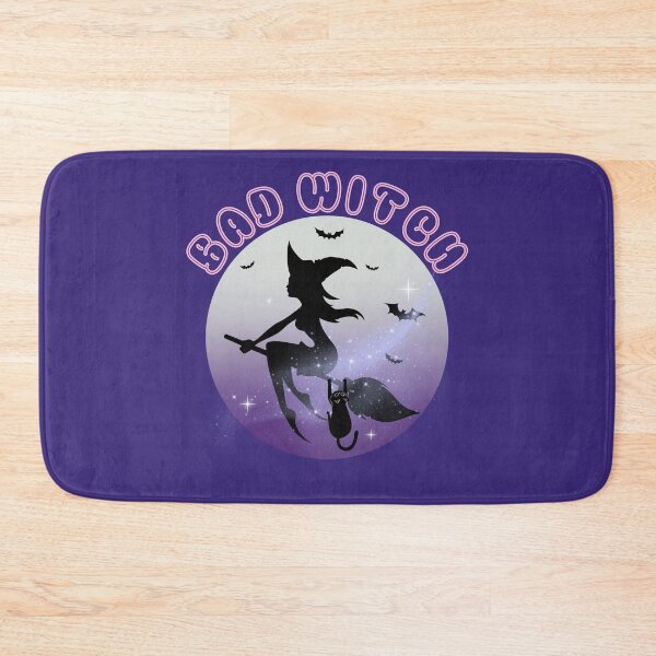 Item preview, Bad Witch Flying Broom Black Cat Halloween designed and sold by Canislupus80.