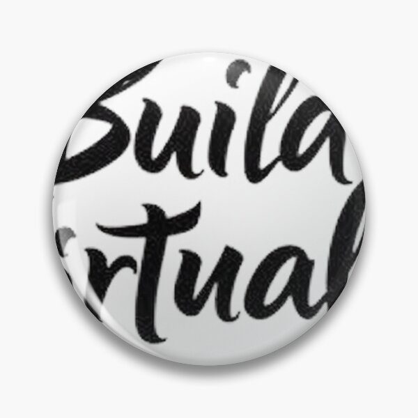 Item preview, Build Virtually - Bold Black Ink Typography designed and sold by Qubivibe.