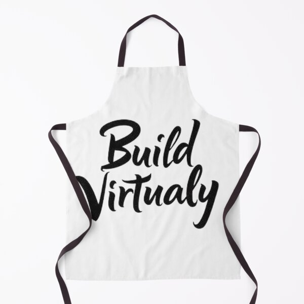 Item preview, Build Virtually - Bold Black Ink Typography designed and sold by Qubivibe.