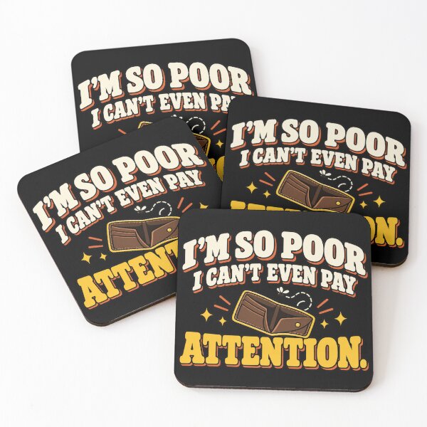 Item preview, I'm So Poor – Funny Retro Wallet designed and sold by HeroProd.