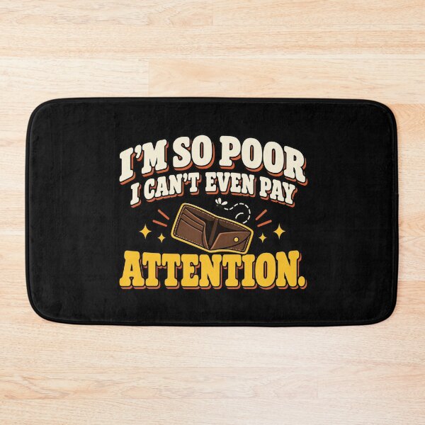 Item preview, I'm So Poor – Funny Retro Wallet designed and sold by HeroProd.
