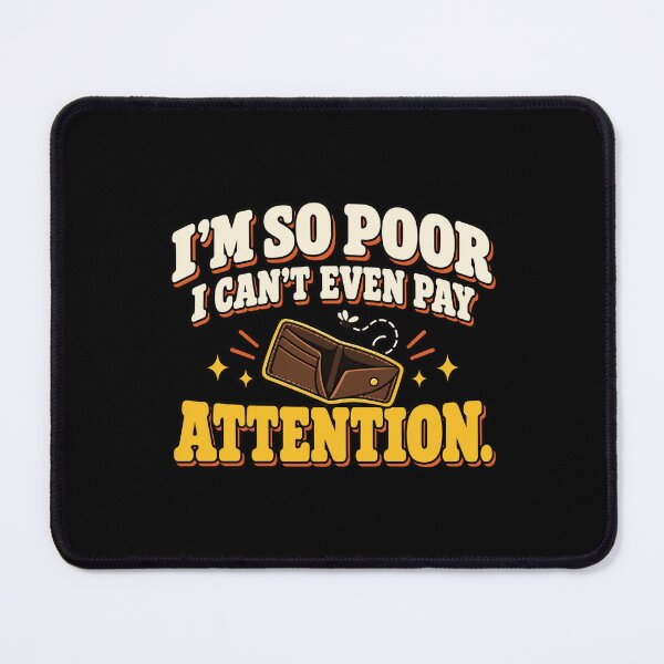 Item preview, I'm So Poor – Funny Retro Wallet designed and sold by HeroProd.