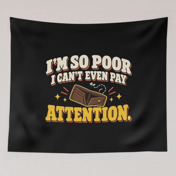 Item preview, I'm So Poor – Funny Retro Wallet designed and sold by HeroProd.