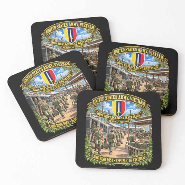 Item preview, Army - 90th Replacement Bn, United States Army - Vietnam - Long Binh- Arrival Vietnam - 3D - Enhanced designed and sold by Military Insignia Products.