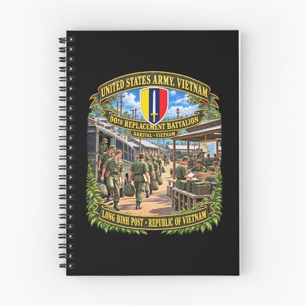 Item preview, Army - 90th Replacement Bn, United States Army - Vietnam - Long Binh- Arrival Vietnam - 3D - Enhanced designed and sold by Military Insignia Products.