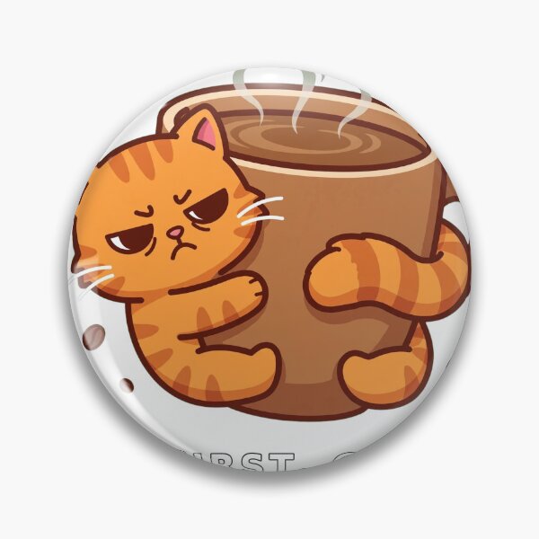 Item preview, But First Coffee Grumpy Cat Funny Design designed and sold by FYANSU.