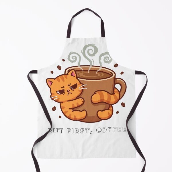 Item preview, But First Coffee Grumpy Cat Funny Design designed and sold by FYANSU.