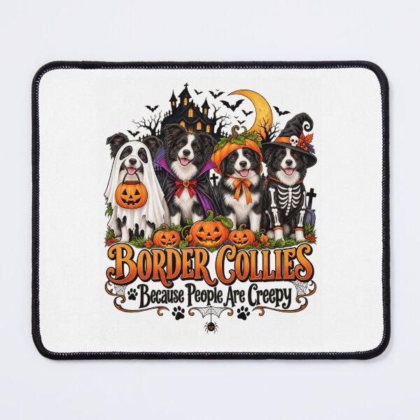 Item preview, Halloween Border Collies Costume Party designed and sold by ROUX-ART.