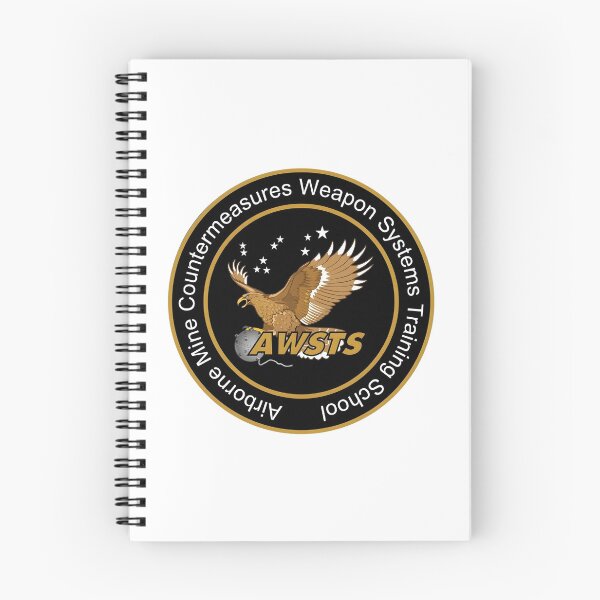 Item preview, US Navy Airborne Mine Countermeasures Weapon Systems Training School AWSTS Emblem    designed and sold by CharlieDesings.