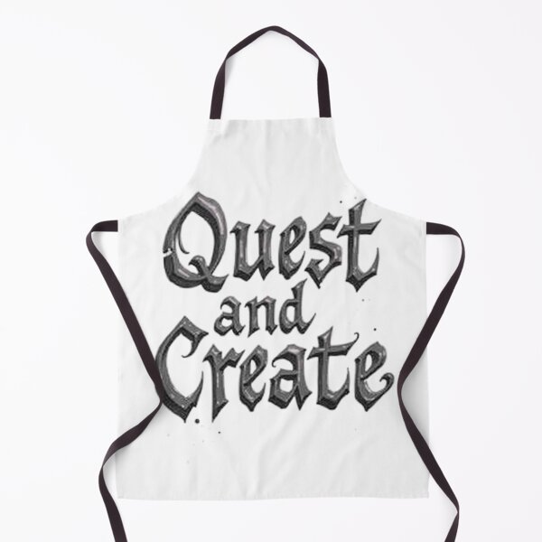 Item preview, Quest and Create - Bold Black Ink Typography Design designed and sold by Qubivibe.