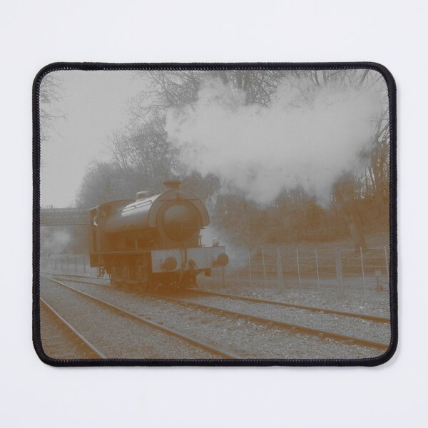 Item preview, Vintage Steam Train on the tracks designed and sold by Am Fear Liath Mòr Designs.
