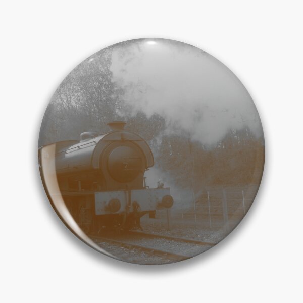 Item preview, Vintage Steam Train on the tracks designed and sold by Am Fear Liath Mòr Designs.