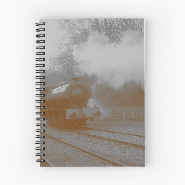 Item preview, Vintage Steam Train on the tracks designed and sold by Am Fear Liath Mòr Designs.