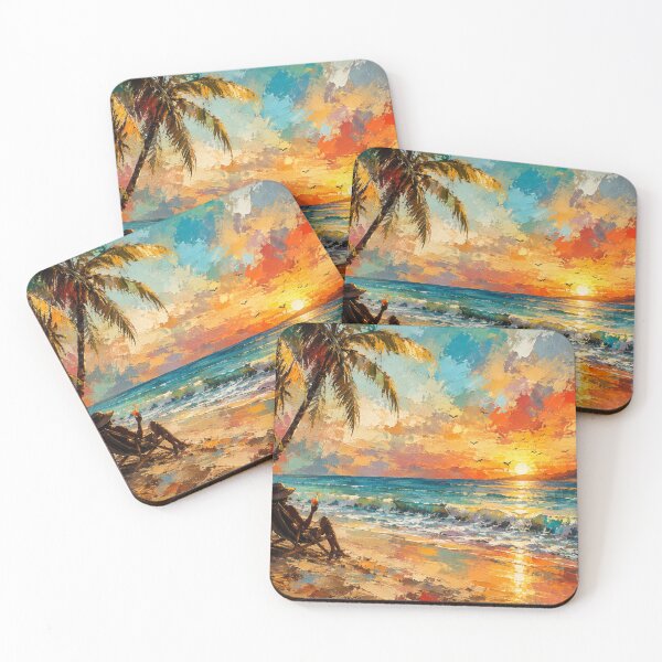 Item preview, Sunset Serenade in Paradise Art Print By Joey Santiago Fine Art designed and sold by Joey Santiago.