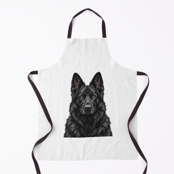 Item preview, Black German Shepherd Portrait designed and sold by ROUX-ART.