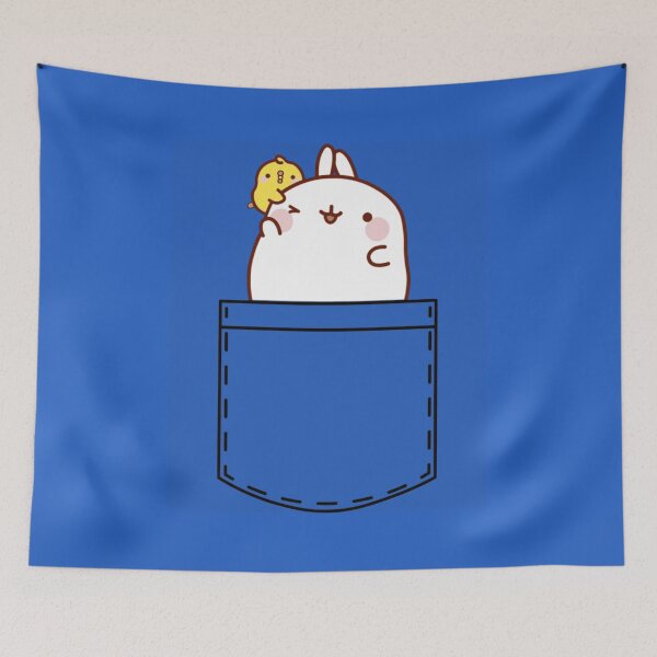 Item preview, Molang Bunny Chick Pocket Cute Kawaii Cartoon Character Fan Art Apparel Gift designed and sold by CaseMitch.