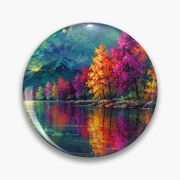 Artikelvorschau, Mitternachtssymphonie der Farben – Lebendiger Landschaftskunstdruck von Joey Santiago Fine Art entworfen und verkauft von Joey Santiago.