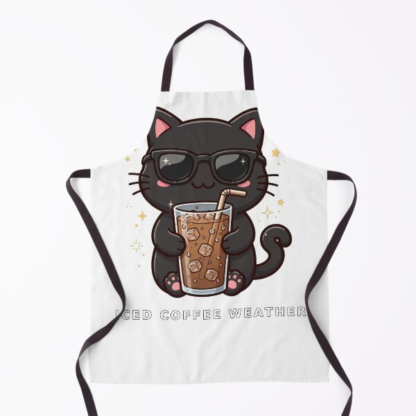 Item preview, Iced Coffee Weather Cool Cat Sunglasses Design designed and sold by FYANSU.