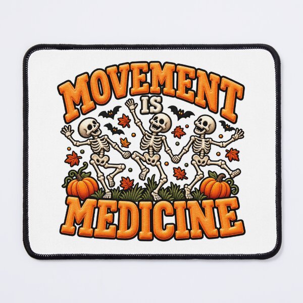 Item preview, Movement Is Medicine Halloween Skeleton Workout designed and sold by ArtDesignTp.