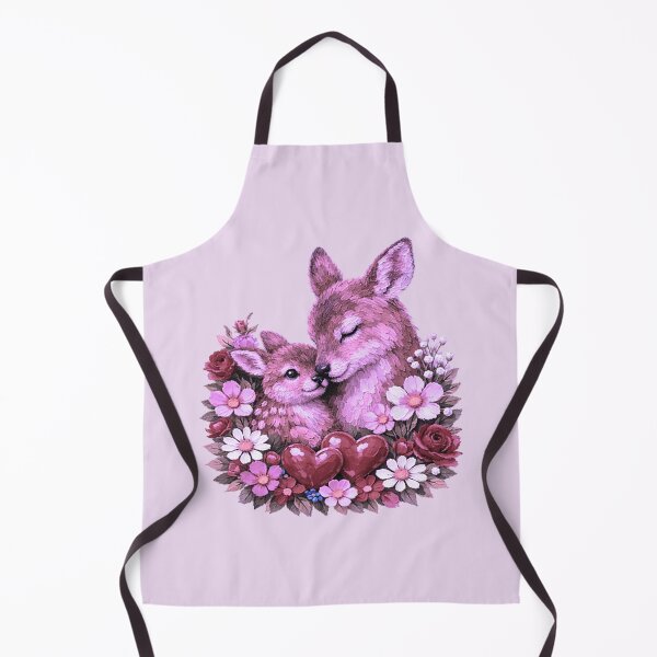 Item preview, Cute Deer Couple Hearts Floral Love designed and sold by the artedivino.