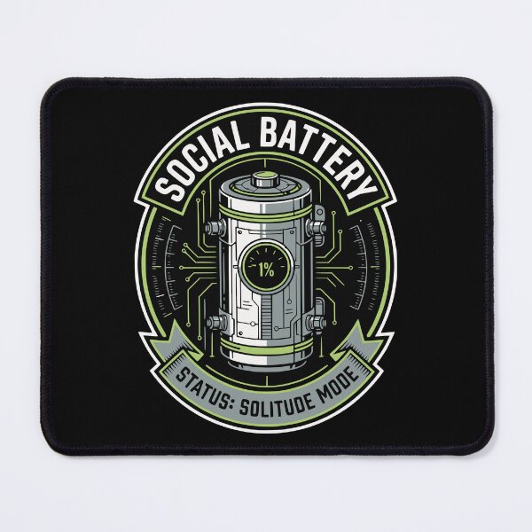Item preview, Developer Social Battery 1 Percent Introvert Gift designed and sold by Ixnor.