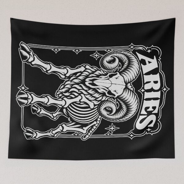 Item preview, Aries Skull Ram Tarot Design designed and sold by SteadyRolling.