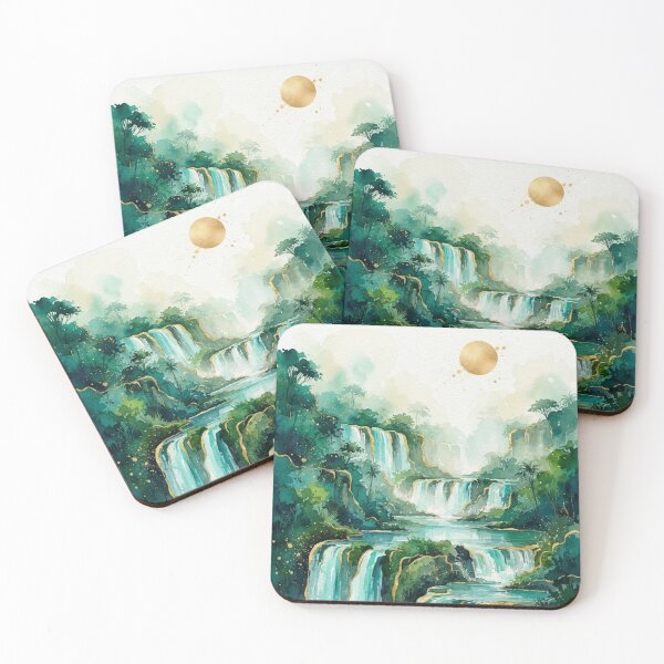 Item preview, Tabay Falls in Watercolor - Argentine Landscapes designed and sold by Esencia Argentina.