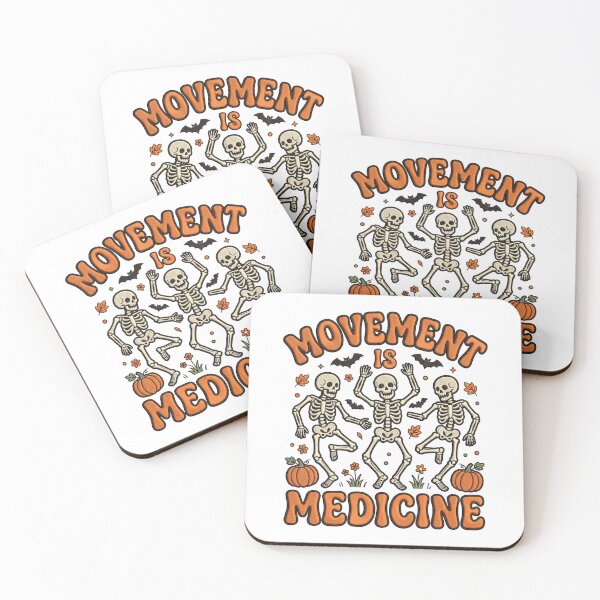 Item preview, Halloween Movement Is Medicine Fitness Skeletons designed and sold by ArtDesignTp.