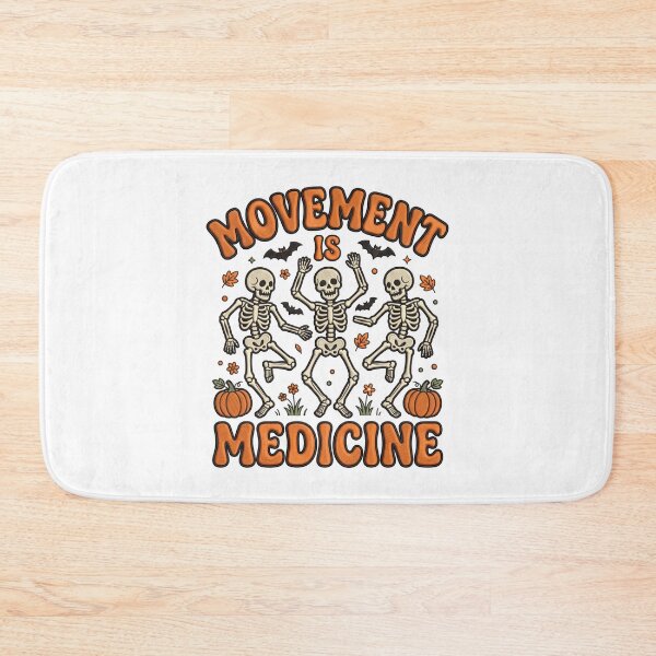 Item preview, Halloween Movement Is Medicine Fitness Skeletons designed and sold by ArtDesignTp.