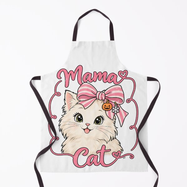 Item preview, Mama Cat Halloween Shirt, Cute Cat Mom Tee, Pink Bow Kitty Shirt, Spooky Cat Lover Gift, Fall Cat Mom T-Shirt designed and sold by DesignArtist.ia.