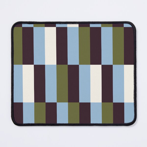 Item preview, Minimal Geometric Rectangles Lines 17 | Stripe Grid Olive Plum Powder Blue designed and sold by MarleneCanto.