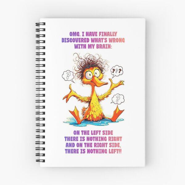 Item preview, OMG I Have Finally Discovered What's Wrong With My Brain On The Left Side There Is Nothing Right And On The Right Side There Is Nothing Left Funny and Sarcastic Quote and Saying designed and sold by Matt_Smith.