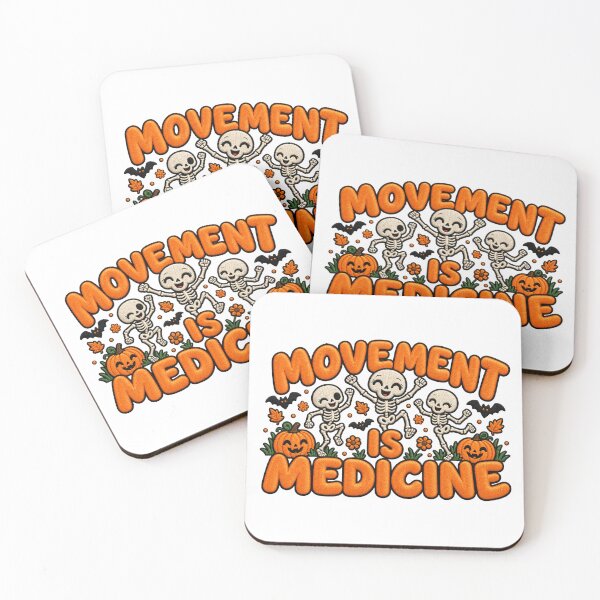 Item preview, Movement Is Medicine Spooky Fitness Skeletons designed and sold by ArtDesignTp.